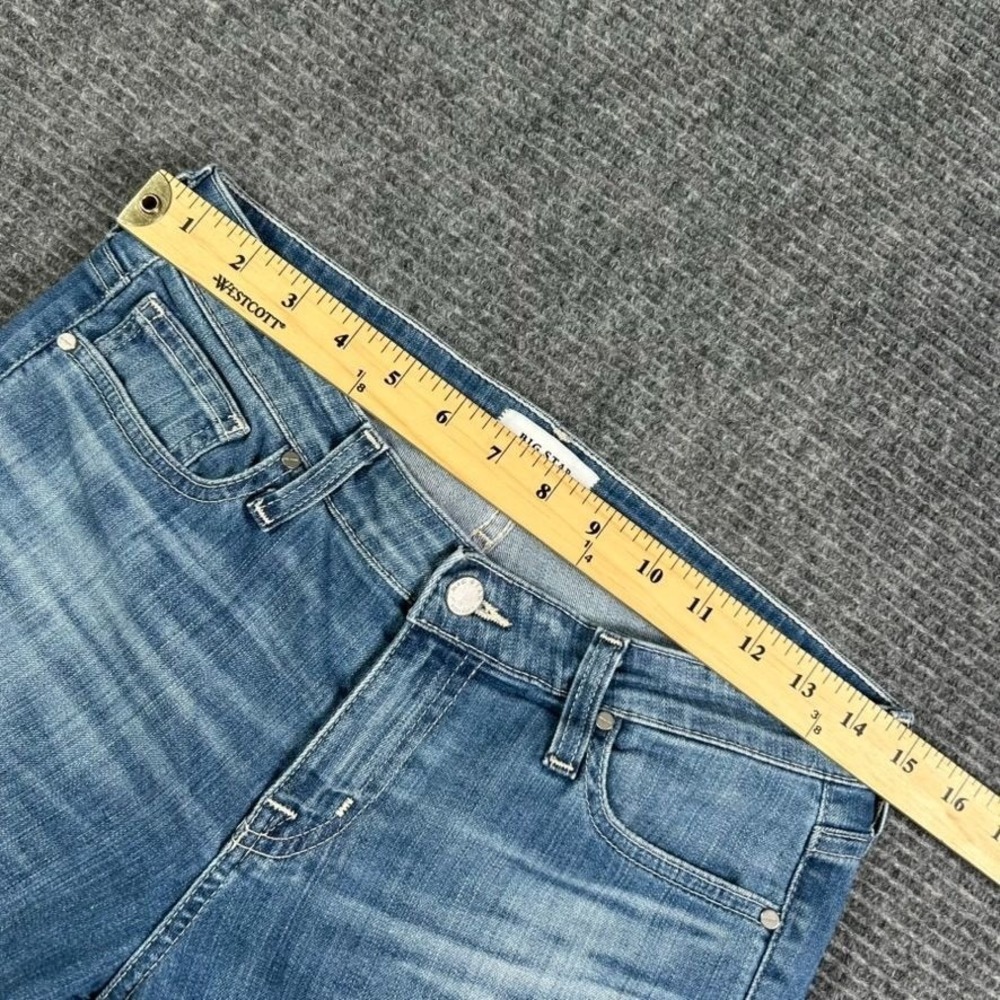 Big Star Hydra Cigarette Fit Jeans Womens 28 Light Wash Distressed Denim Casual - Picture 9 of 13